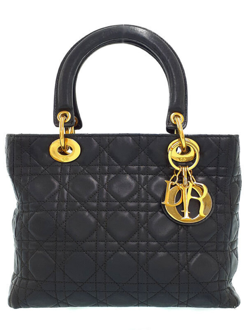 Christian Dior Cannage Quilted Lady Dior 2way bag
